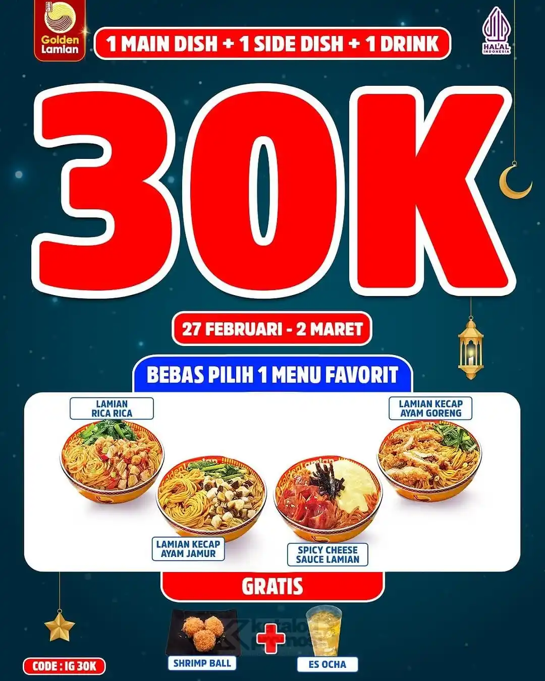 Image from KATALOGPROMOSI: Makan enak nggak harus mahal! 🍜✨ Promo Golden Lamian Paket Nikmat mul...