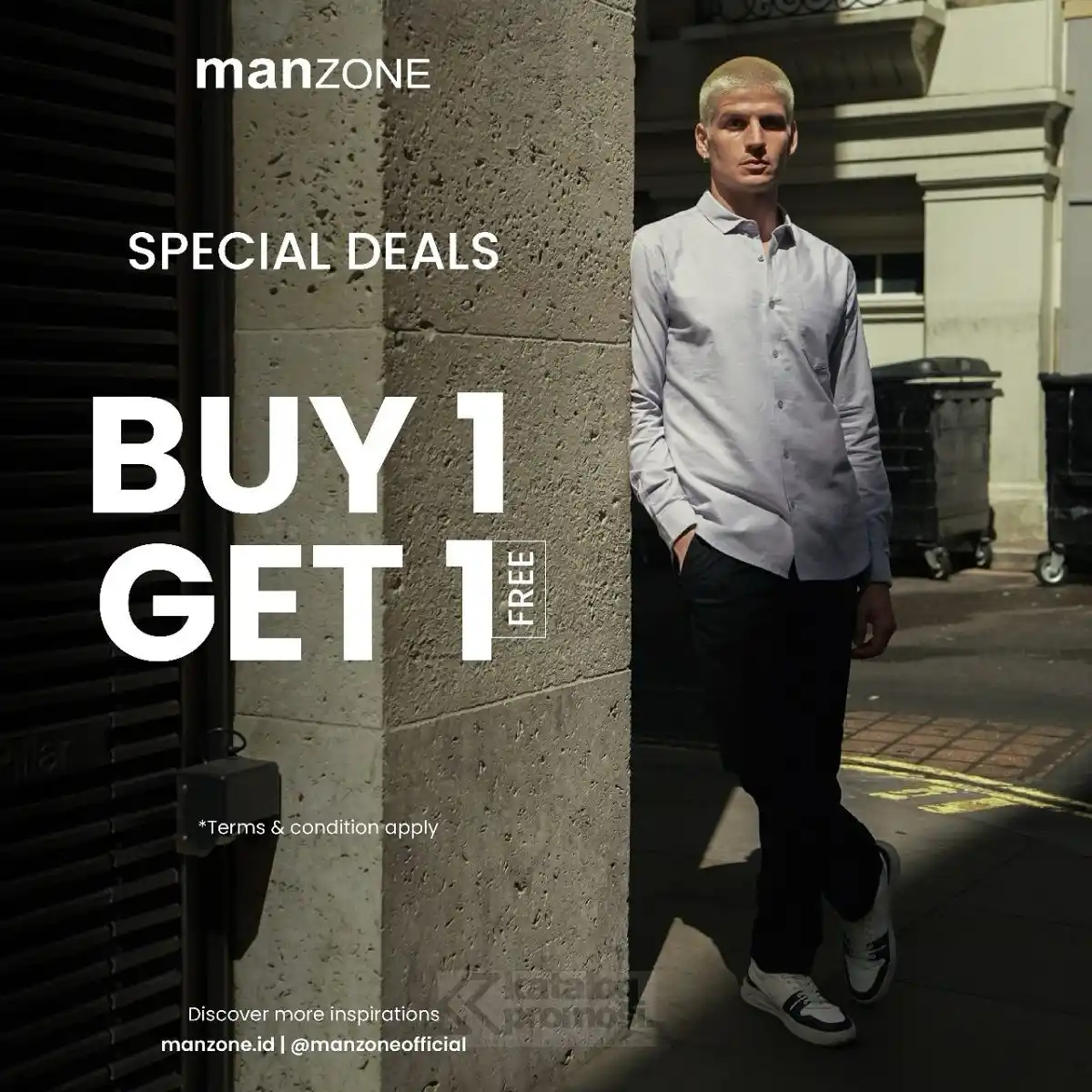Image from KATALOGPROMOSI: 🔥 Manzone lagi ada promo Buy 1 Get 1 FREE! 😱 Beli satu item, dapat s...