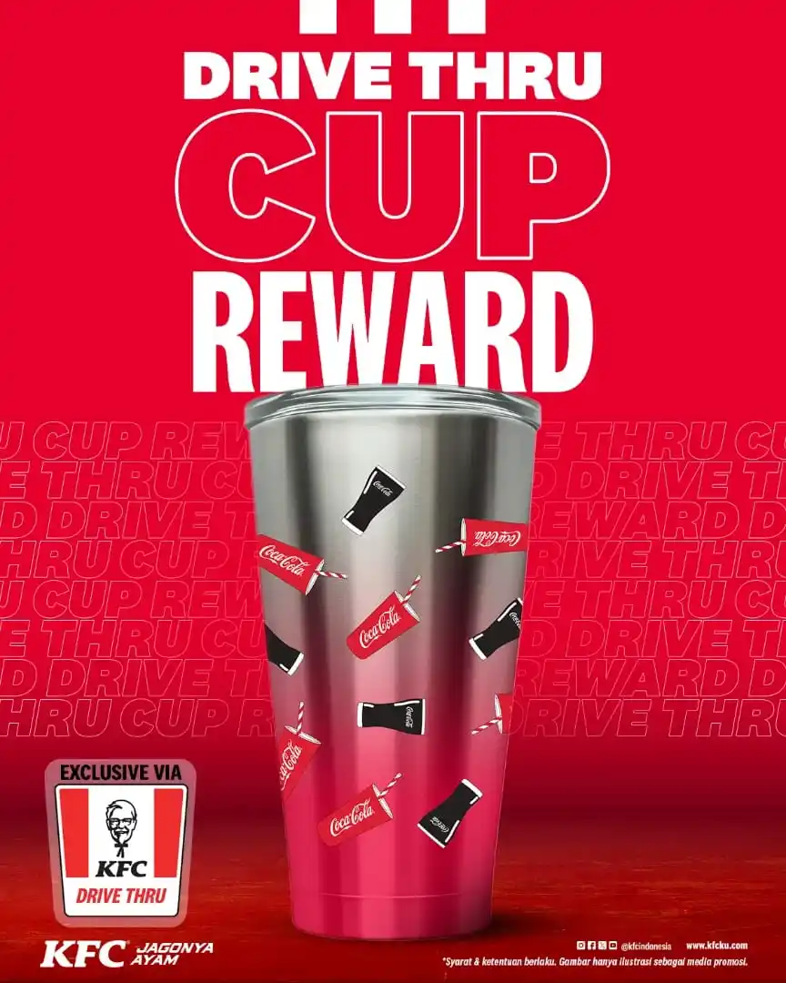 Image from KATALOGPROMOSI: 🚗💨 Promo KFC Drive Thru Gratis Stainless Cup! 🥤✨ Cukup 3x transaksi...
