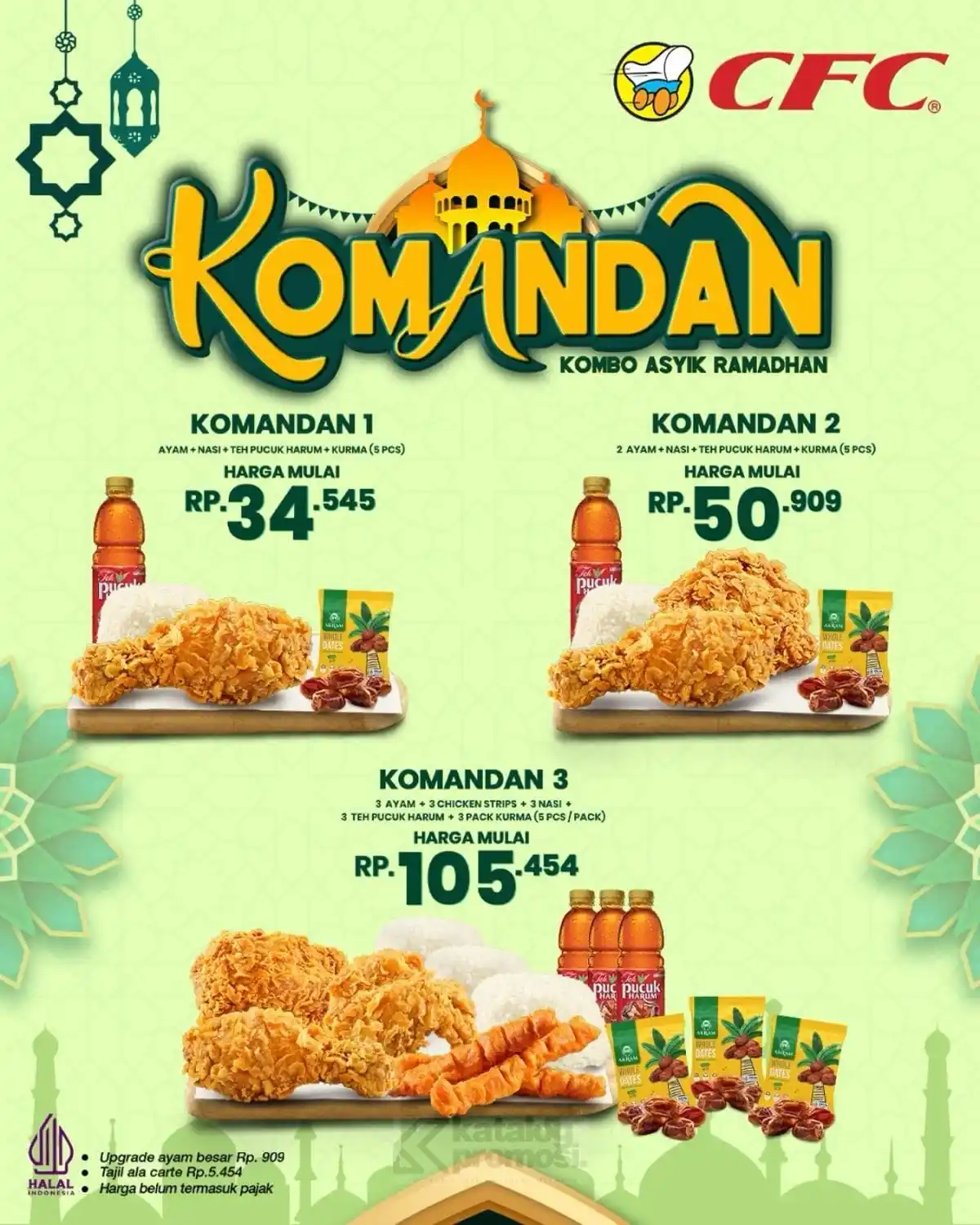 Image from KATALOGPROMOSI: Bukber makin lengkap dengan Paket Komandan CFC! 🍗✨ Mulai Rp 34.545 da...