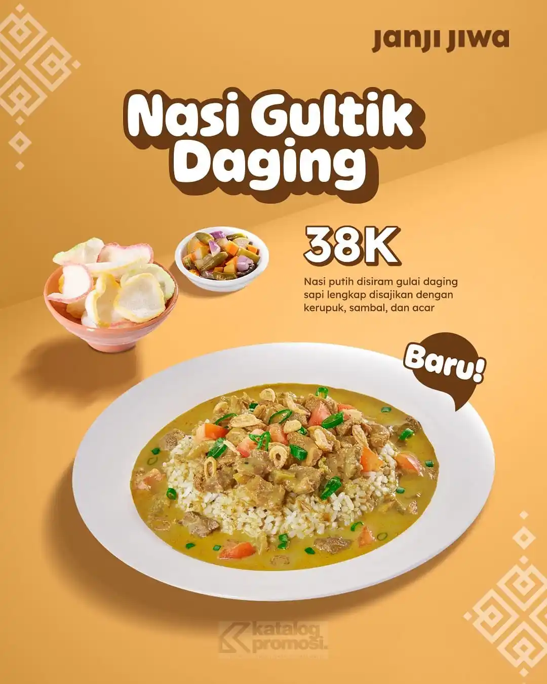 Image from KATALOGPROMOSI: Baru di Janji Jiwa! 🍛✨ Nikmati Nasi Gultik Daging cuma 38K, lengkap d...