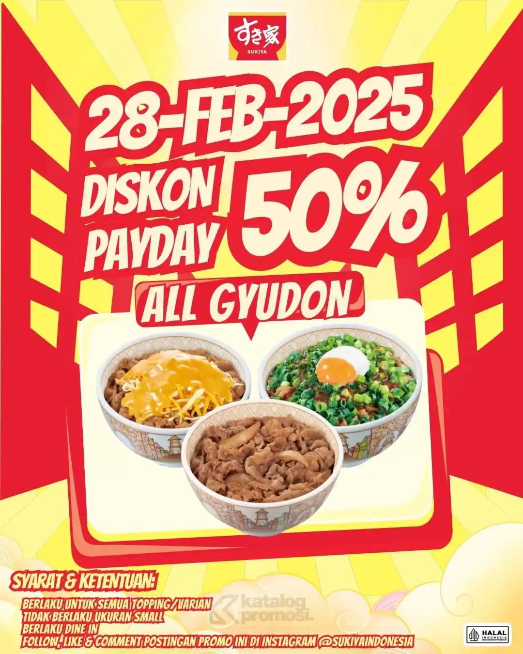 Image from KATALOGPROMOSI: 🔥 Gajian tiba, waktunya traktir diri dengan Promo Sukiya Payday! 🍚 D...
