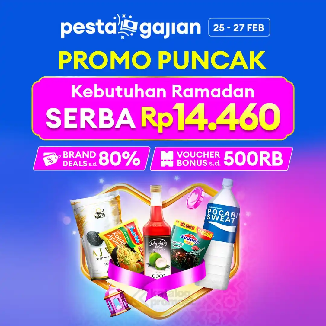 Image from KATALOGPROMOSI: HARI TERAKHIR! Lazada Pesta Gajian kasih diskon gokil! 🤩 Serba Rp14.4...
