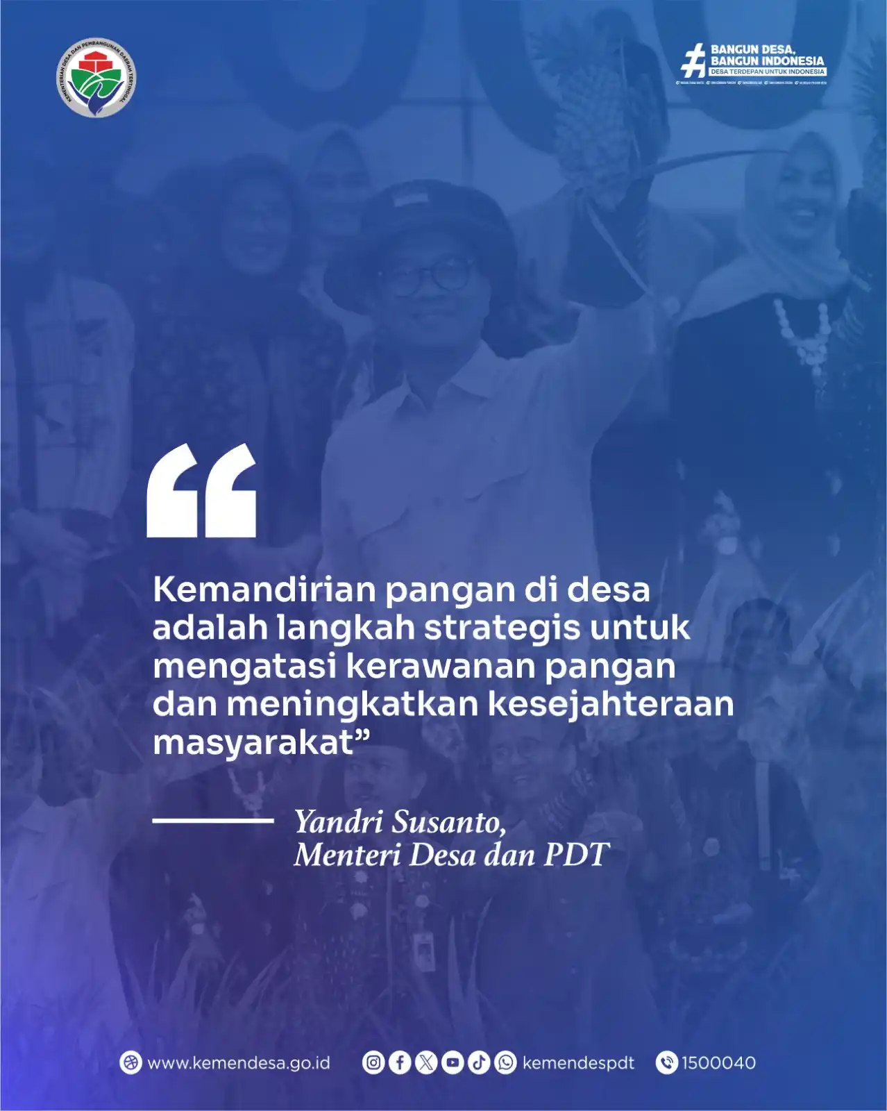 Image from KEMENDES PDT: Menyentuh bunga dengan tangan Buat hati jadi berseri Bicara soal kema...