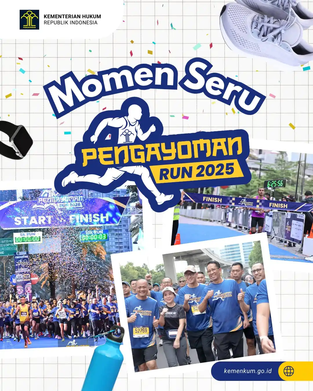 Image from Kementerian Hukum RI: Runners yuk kita lihat lagi momen-momen seru di Pengayoman Run 2025 😍...