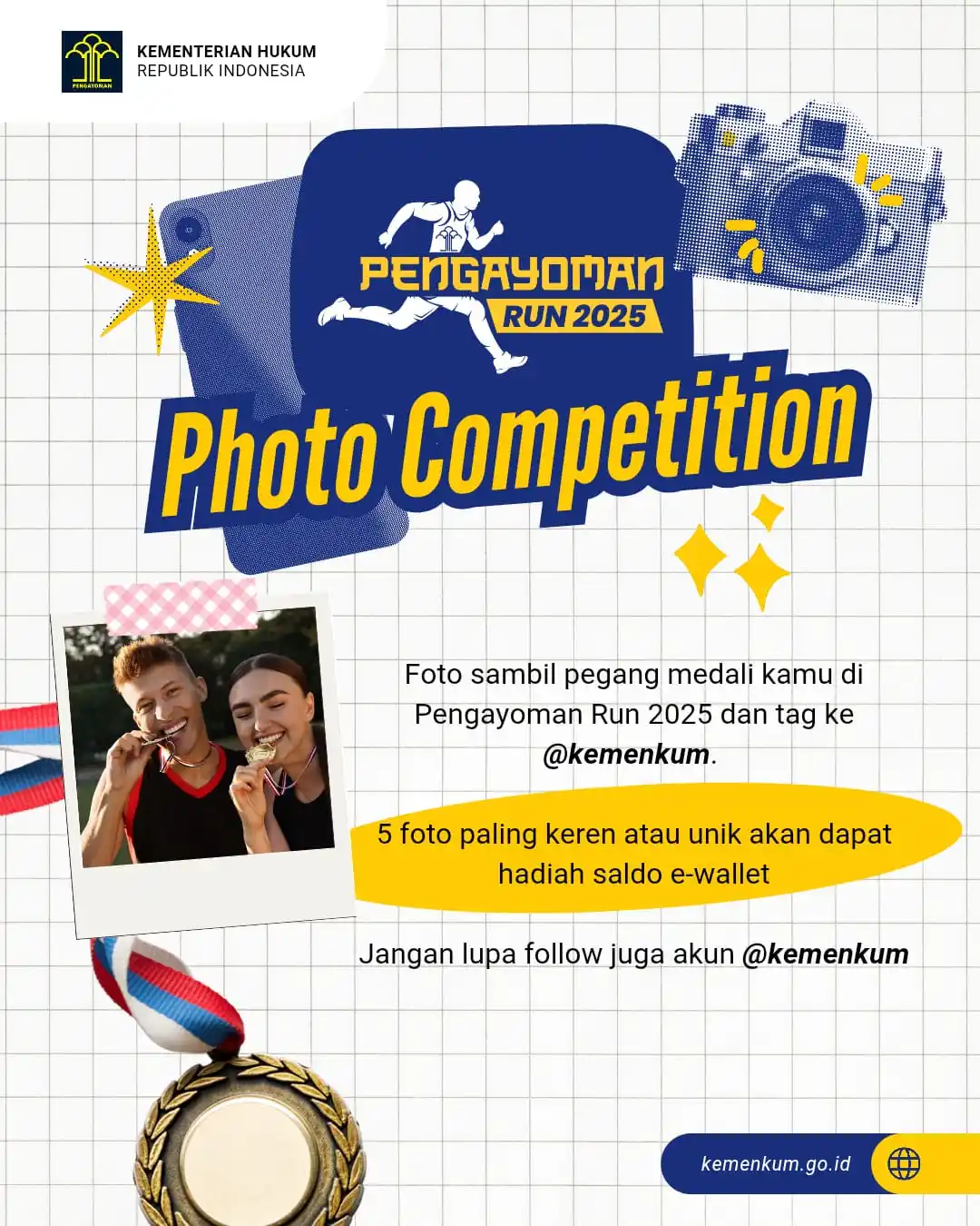 Image from Kementerian Hukum RI: 📢 Runners 📢 Yuk ikutan Pengayoman Run Photo Competition 📸 Menangk...