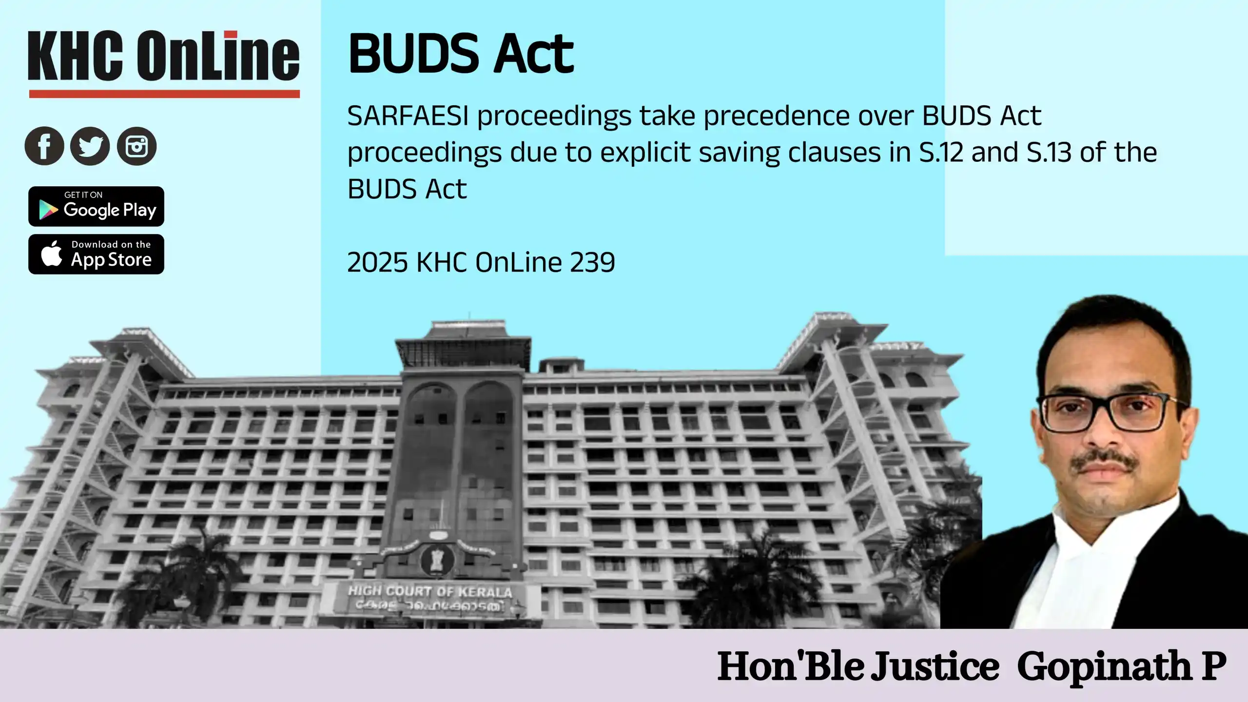 Image from KHC: BUDS Act - SARFAESI proceedings take precedence over BUDS Act proceedi...