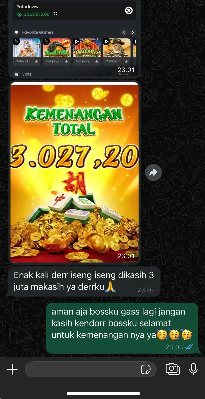 BAGI BAGI DAGET TERKINI DANA KAGET post