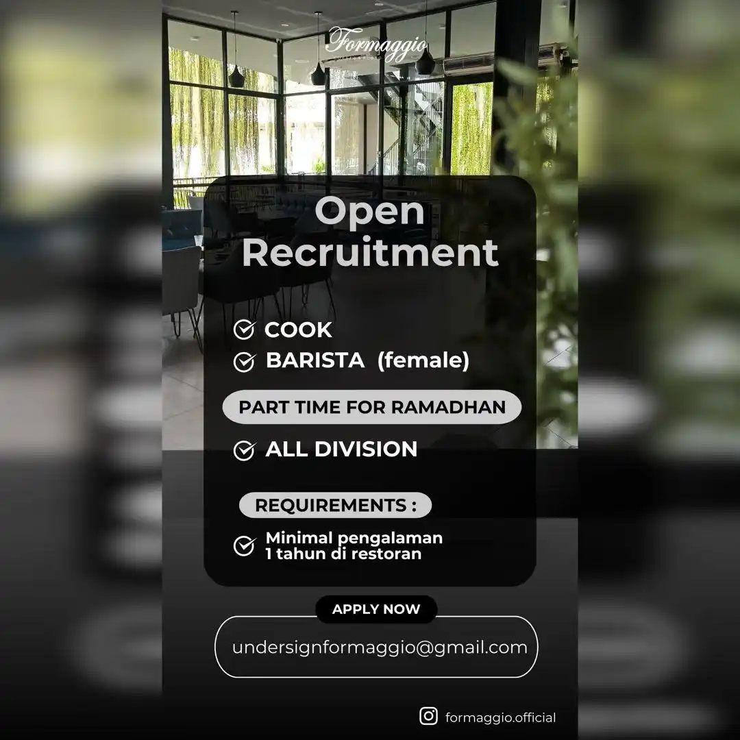 Image from Loker Jabodetabekkar: calling all hospitality professionals We urgently need candidates fo...