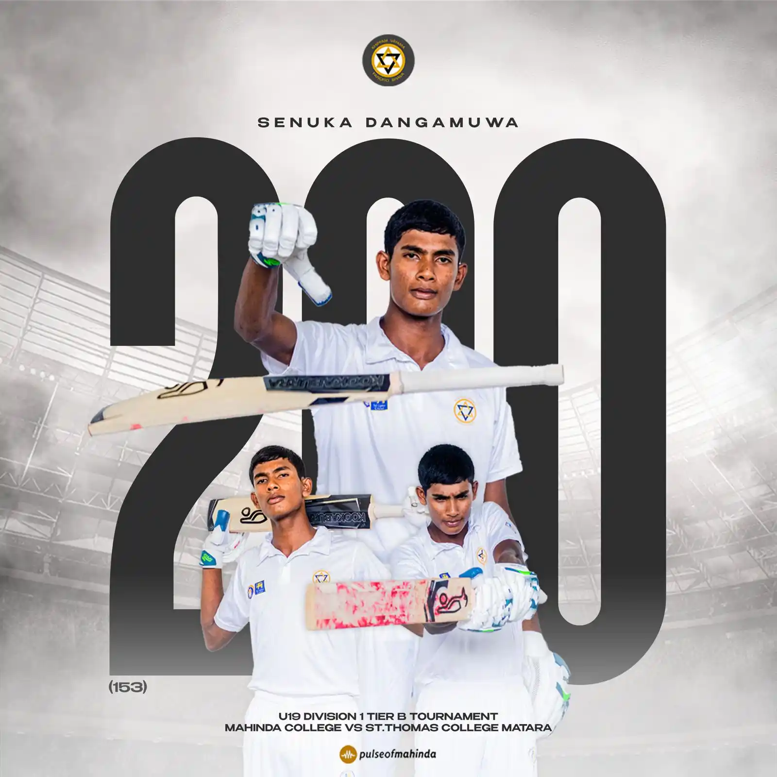 Image from Mahinda College: Senuka Dangamuwa delivered a sensational performance in the U19 Divisi...