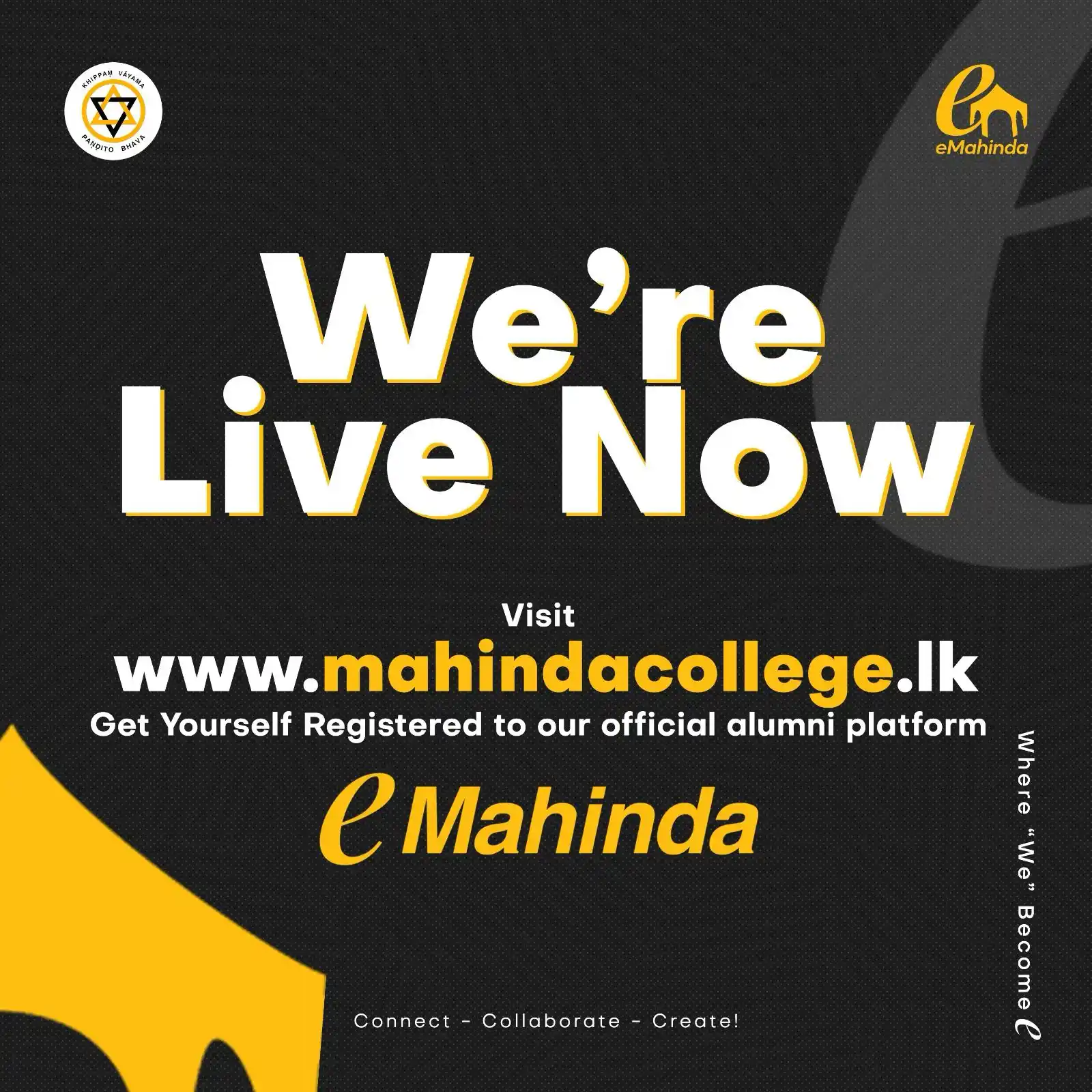 Image from Mahinda College: Thank you for teaching us how to dream! This journey began with a man...