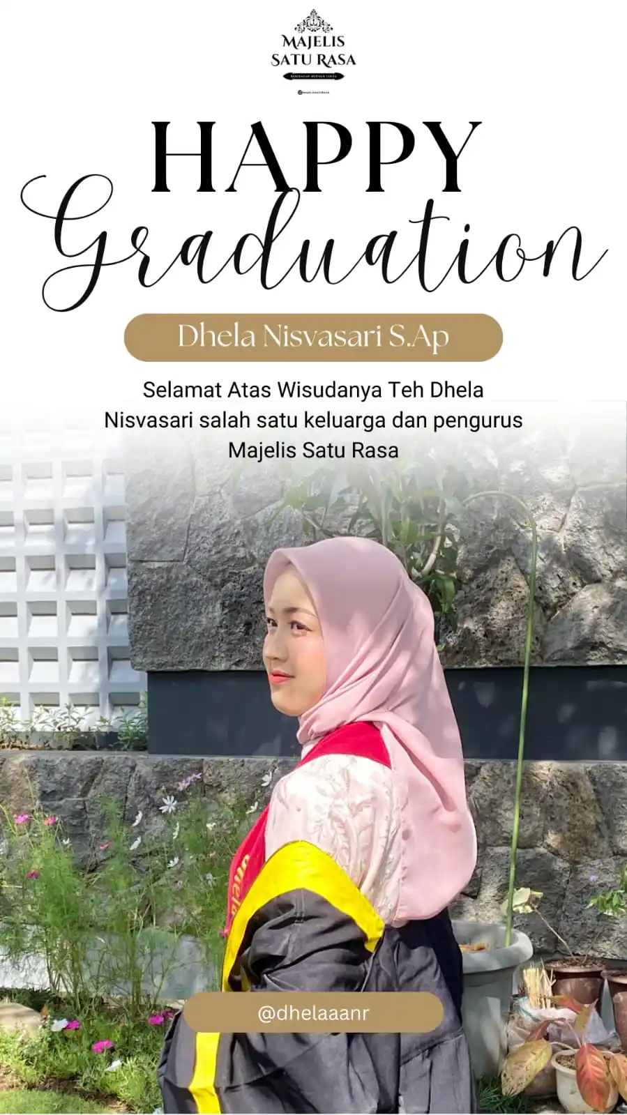 Image from MAJELIS SATU RASA | HANDY BONNY: ‼️ MSR WISUDA ‼️ Alhamdulillah... Selamat atas wisudanya salah satu ...