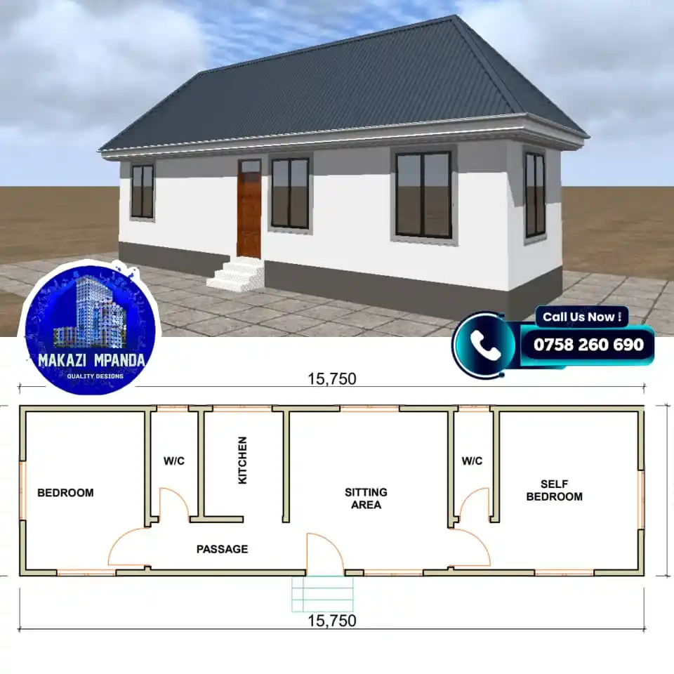 Image from MAKAZI MPANDA: MPR/2BD/0111 RAMANI NZURI YENYE. ★VYUMBA VIWILI VYA KULALA. (1, SELF, ...