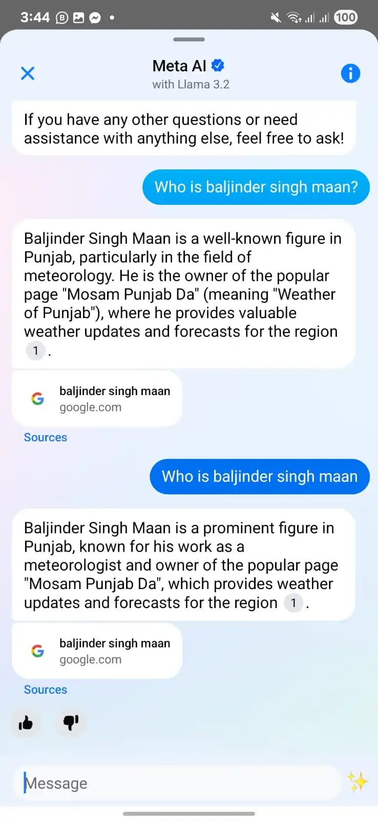 ਮੌਸਮ ਪੰਜਾਬ ਦਾ MosamPanjabDa post