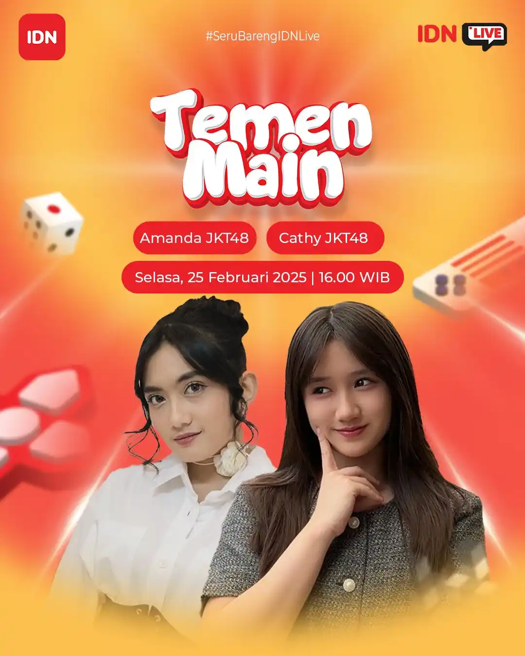Image from π ππππ πππππ§π | #NewEra: Siap seru-seruan bareng Amanda JKT48 & Cathy JKT48 di TEMEN MAIN JKT48...