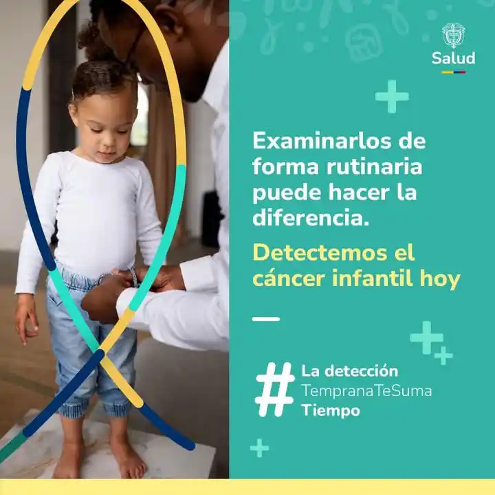 Image from MinSaludColombia: *Detectar el cáncer infantil a tiempo salva vidas* ✨🔎 Los niños tamb...