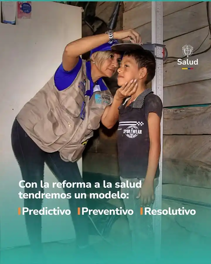 Image from MinSaludColombia: *Con el modelo predictivo, preventivo y resolutivo, basado en la Atenc...