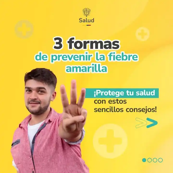 Image from MinSaludColombia: 🦟 *¡Prevenir la fiebre amarilla es fácil y necesario!*  Vacunarte ser...