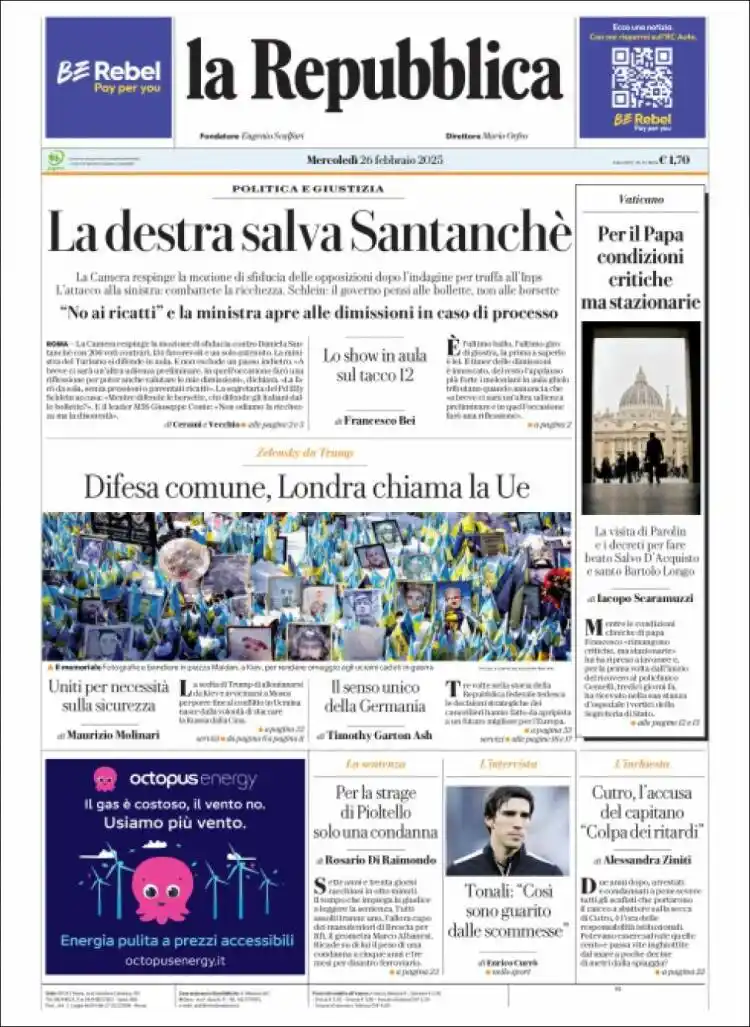 Image from Notícias - Política Internacional: A direita salva Santanchè - sobre ministra de Turismo que foi alvo de ...