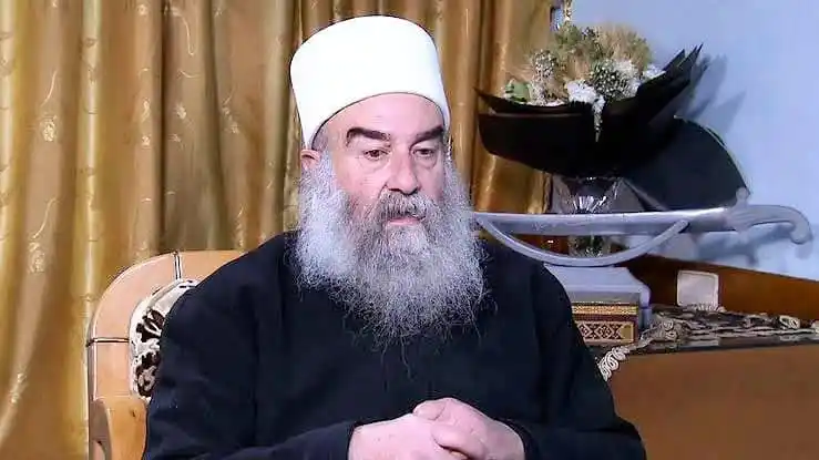Image from وكالة ستيب نيوز - Step News Agency: 📌عاجل | الشيخ حكمت الهجري لرويترز :   🔹 لم نرَ بعد القدرة على قيادة ...