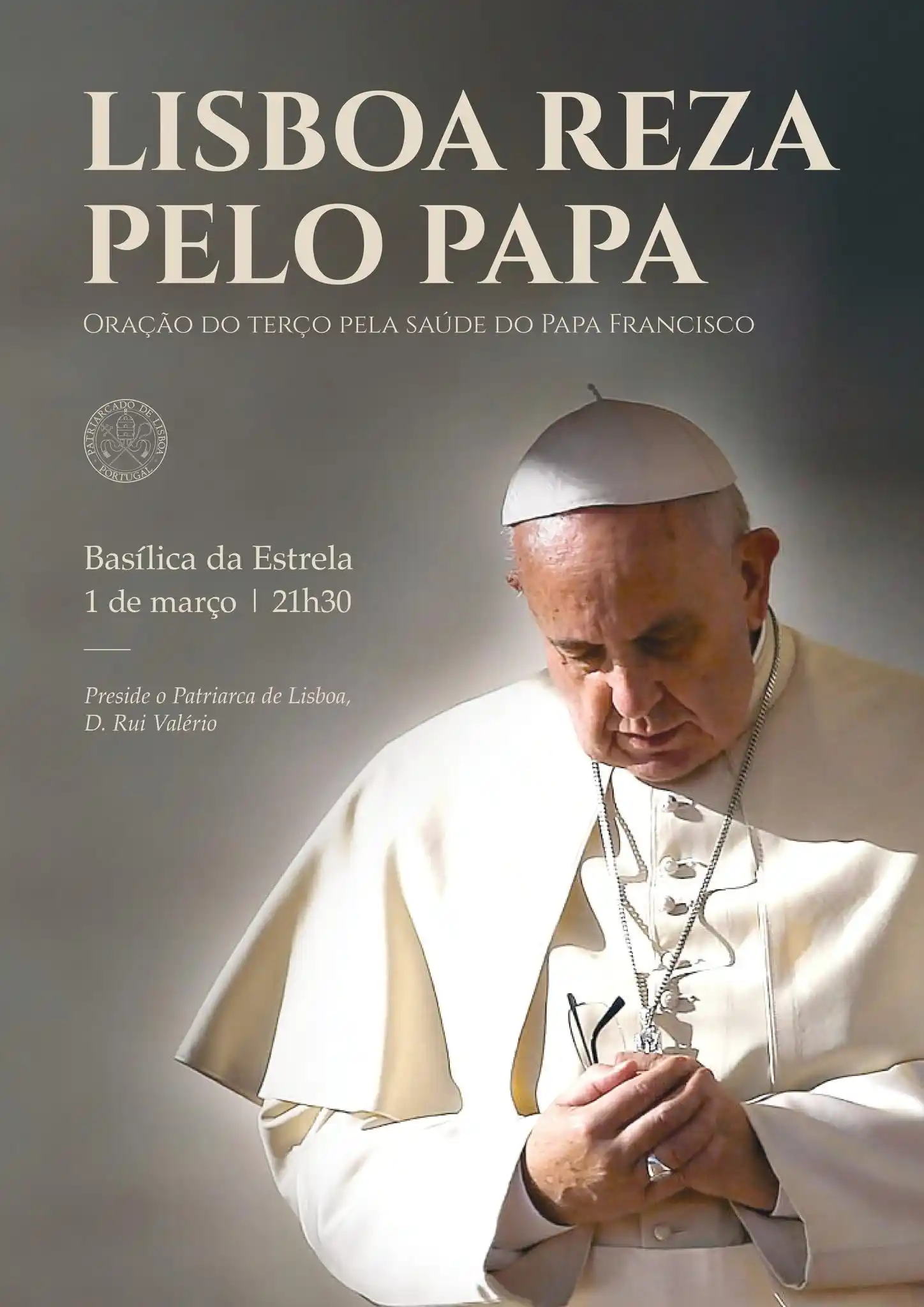 Image from Paróquia de Rio de Mouro: 𝗟𝗜𝗦𝗕𝗢𝗔 𝗥𝗘𝗭𝗔 𝗣𝗘𝗟𝗢 𝗣𝗔𝗣𝗔 O Patriarca de Lisboa, D. Rui ...