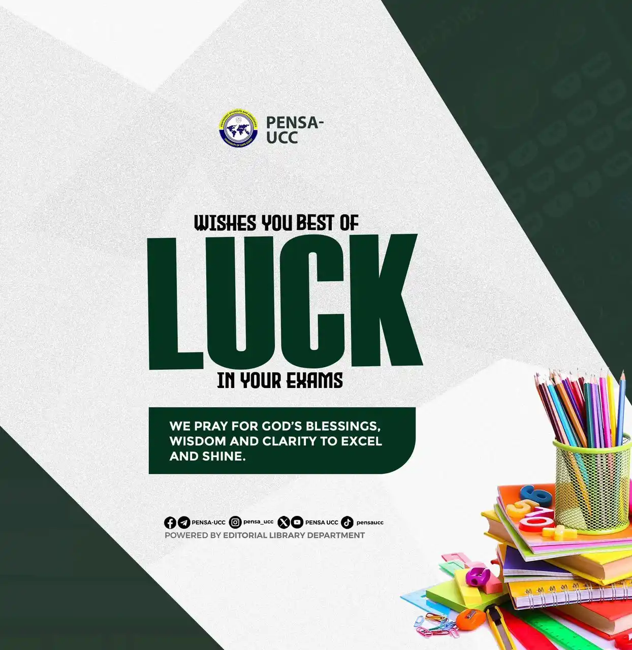 Image from PENSA UCC: 📚♻️📚♻️📚♻️📚♻️📚♻️ *Christ in you!!!* ➖➖➖➖➖➖ We wish all continuing...