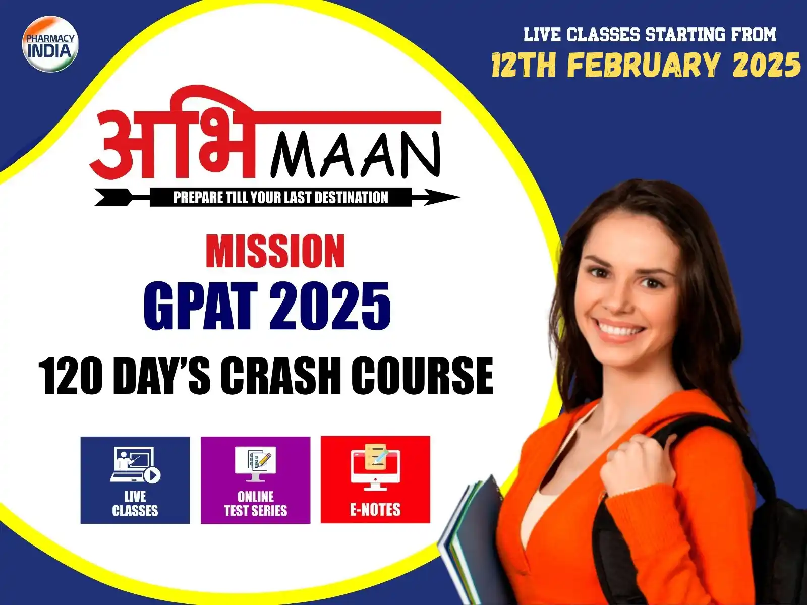 Image from Pharmacy India: *🎯 Mission GPAT 2025 is here! Join ABHIMAN BATCHES and achieve your p...