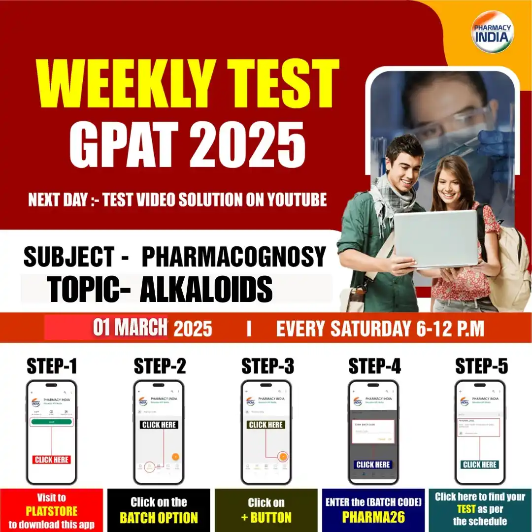 Image from Pharmacy India: *📢 Attention GPAT 2025 Aspirants! 🚀* *Gear up for your Weekly GPAT ...