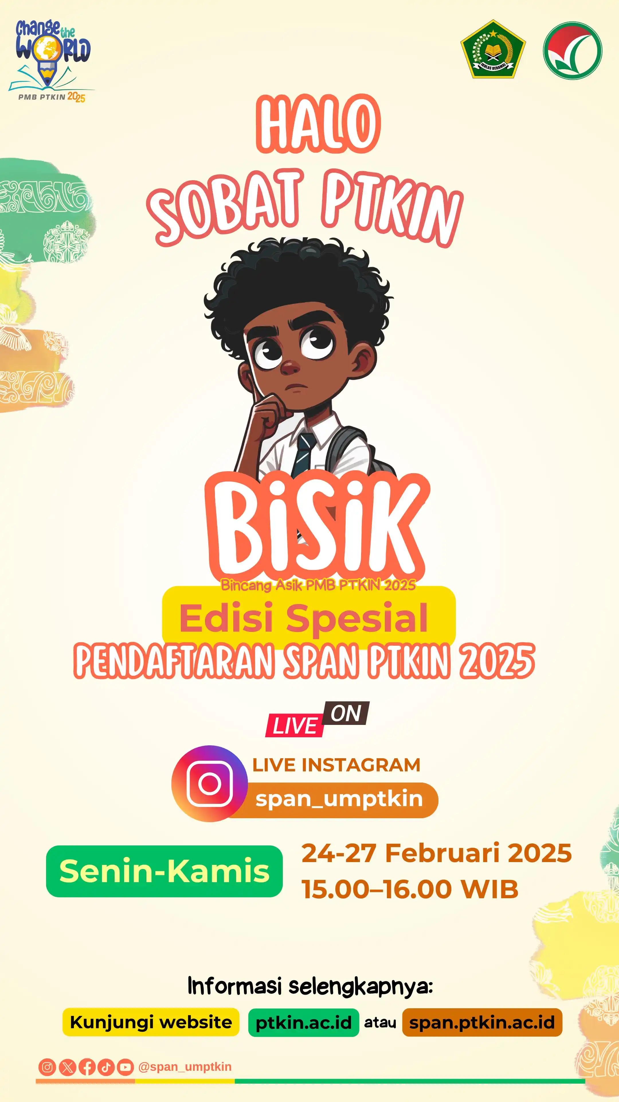 Image from PMB UIN Alauddin Makassar: *Halo teman-teman!* 👋 Yuk, gabung di *BISIK* (Bincang Asyik PMB PTKI...