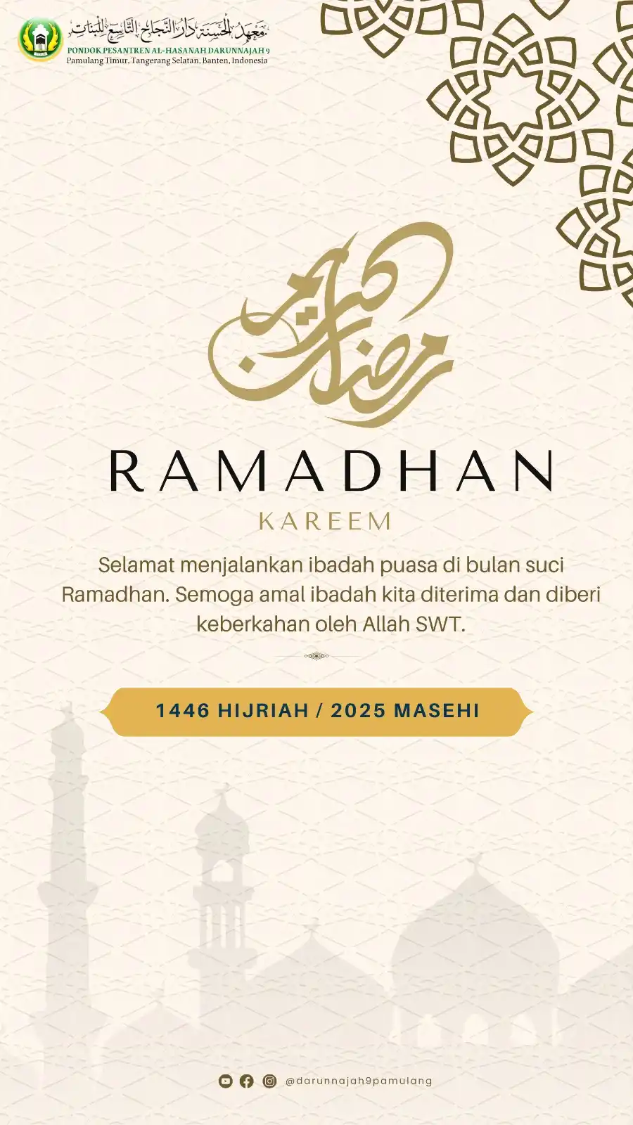 Pondok Pesantren Putri Al-Hasanah Darunnajah 9 Pamulang post