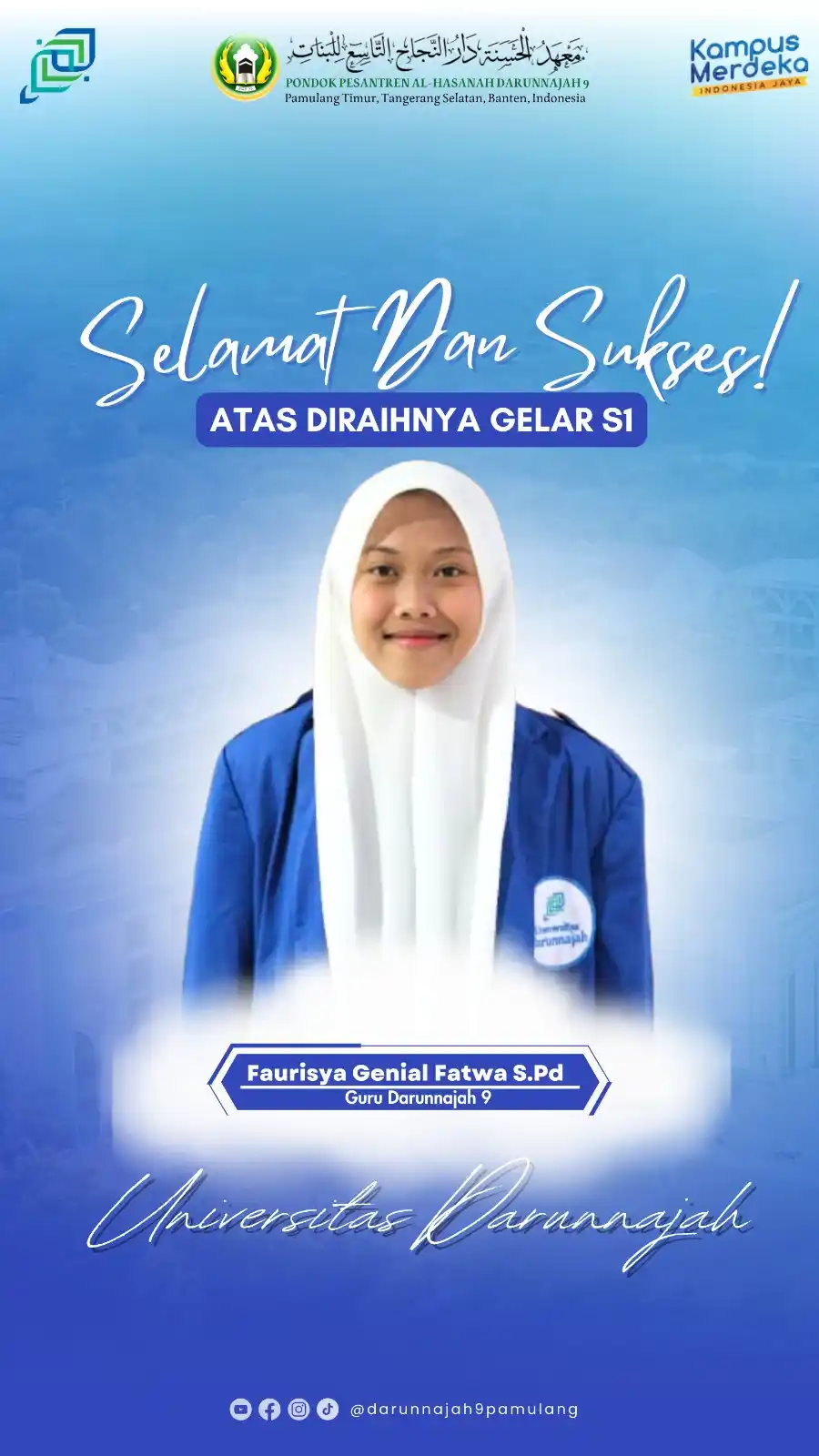 Pondok Pesantren Putri Al-Hasanah Darunnajah 9 Pamulang post