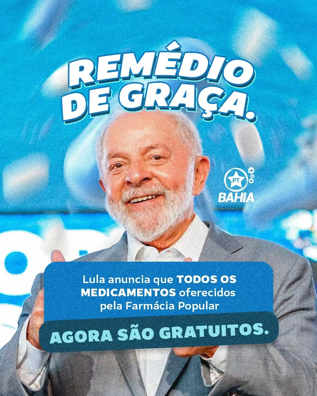 Image from PT Bahia ⭐🚩: *Farmácia Popular:* - Mais de *31 mil farmácias* credenciadas em *4.8...