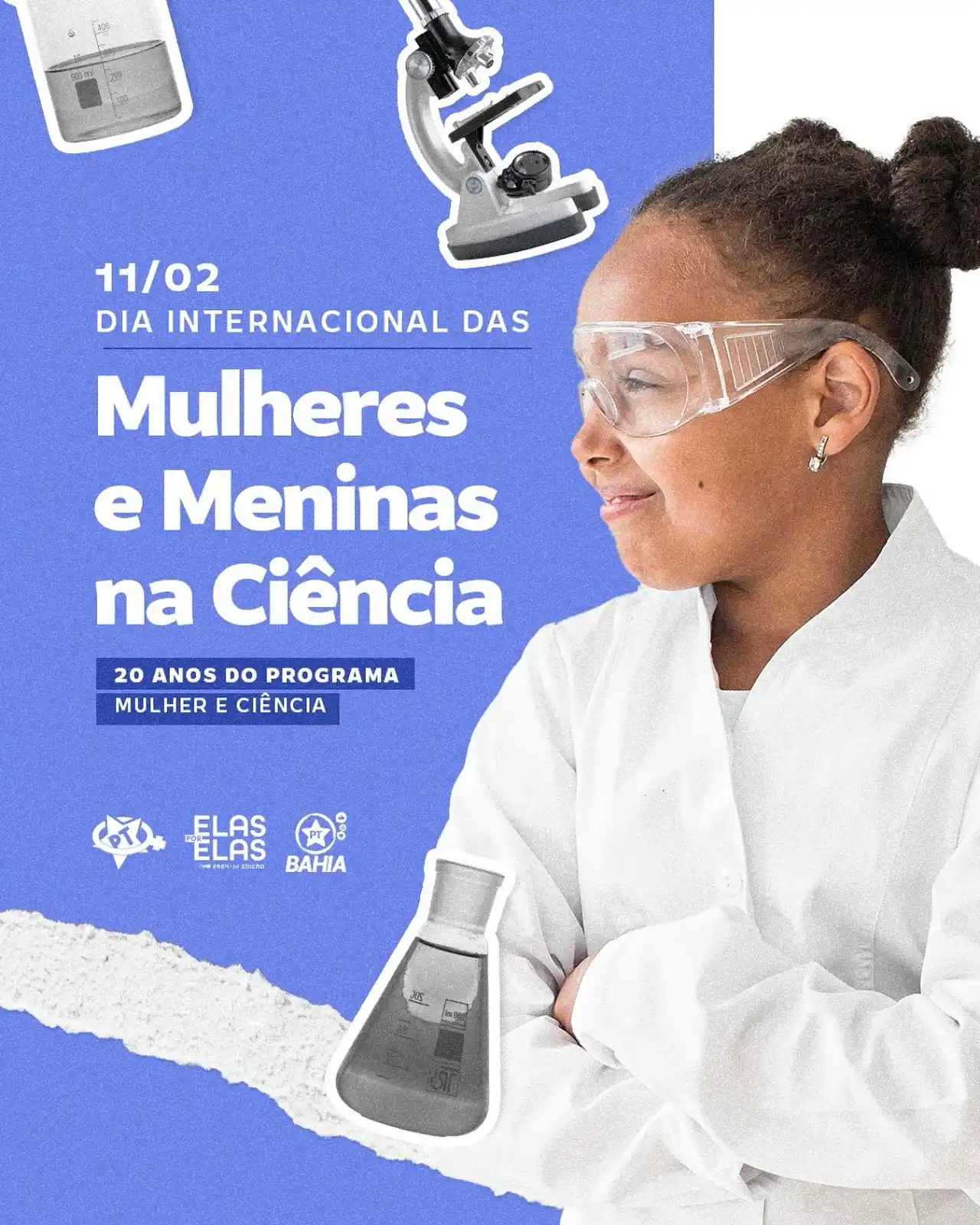 Image from PT Bahia ⭐🚩: No dia 11 de fevereiro, celebramos o *Dia Internacional das Mulheres e...