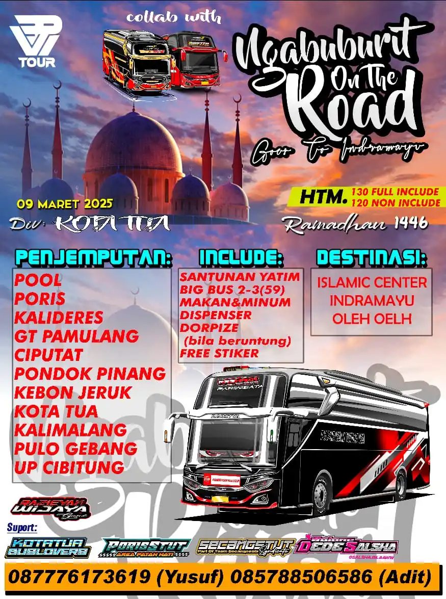 Image from 💙 RAGUNAN BUS LOVERS 💙: Assalamualaikum wr. wb HABIS NGABUBURIT BINGUNG MAU KEMANA? YU SEGERA ...