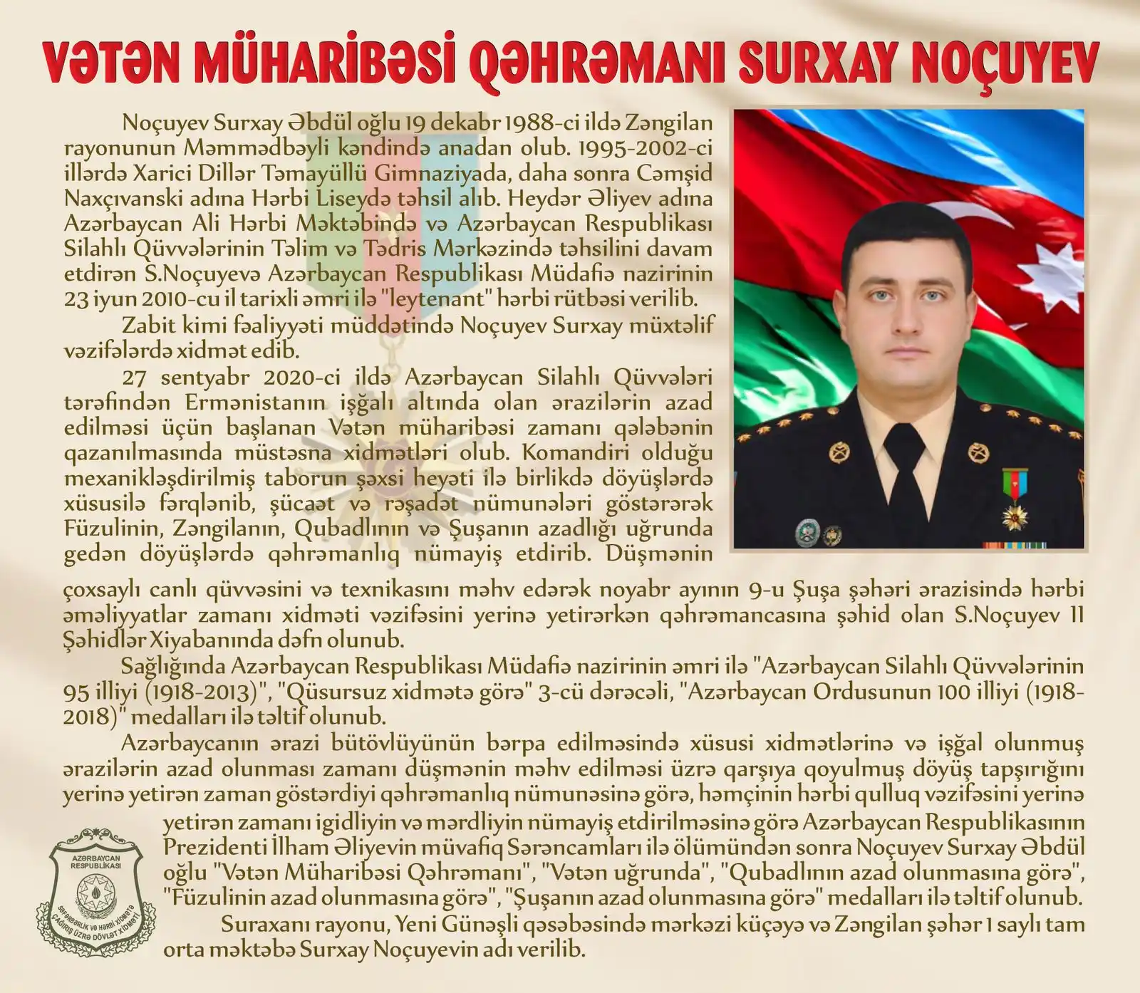 Image from Səfərbərlik və Hərbi Xidmətə Çağırış üzrə Dövlət Xidməti: <a class="text-blue-500 hover:underline cursor-pointer" href="/hashtag...