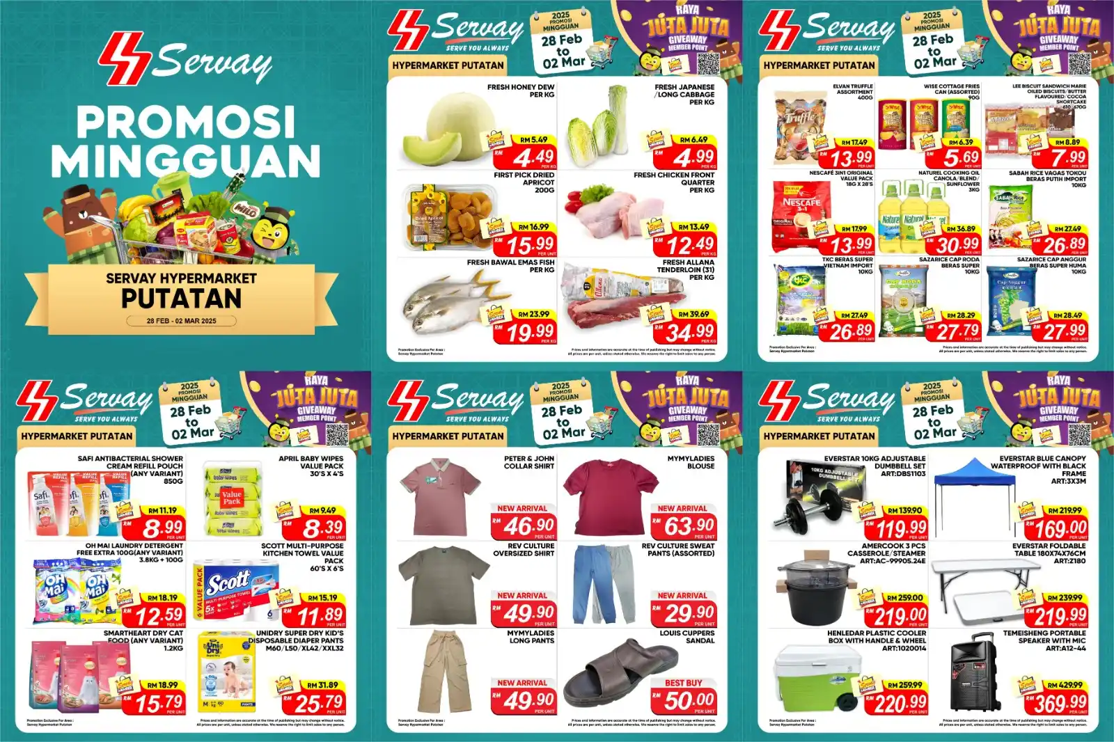 Image from Servay Evergreen Putatan: Promosi hujung minggu @ ๐๐๐ซ๐ฏ๐๐ฒ ๐๐ฒ๐ฉ๐๐ซ๐ฆ๐๐ซ๐ค๐๐ญ ๐๐ฎ๐ญ๐๐ญ...
