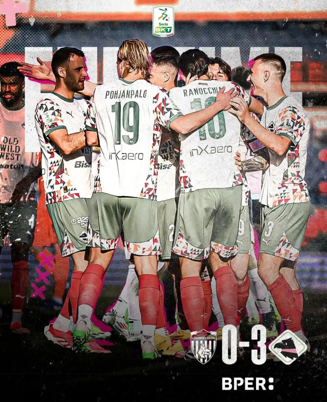 Image from Sibola: FULL TIME🙌 Cosenza 0 - 3 Palermo ⚽ Pierozzi 30' ⚽ Brunori 56' (P) ⚽...
