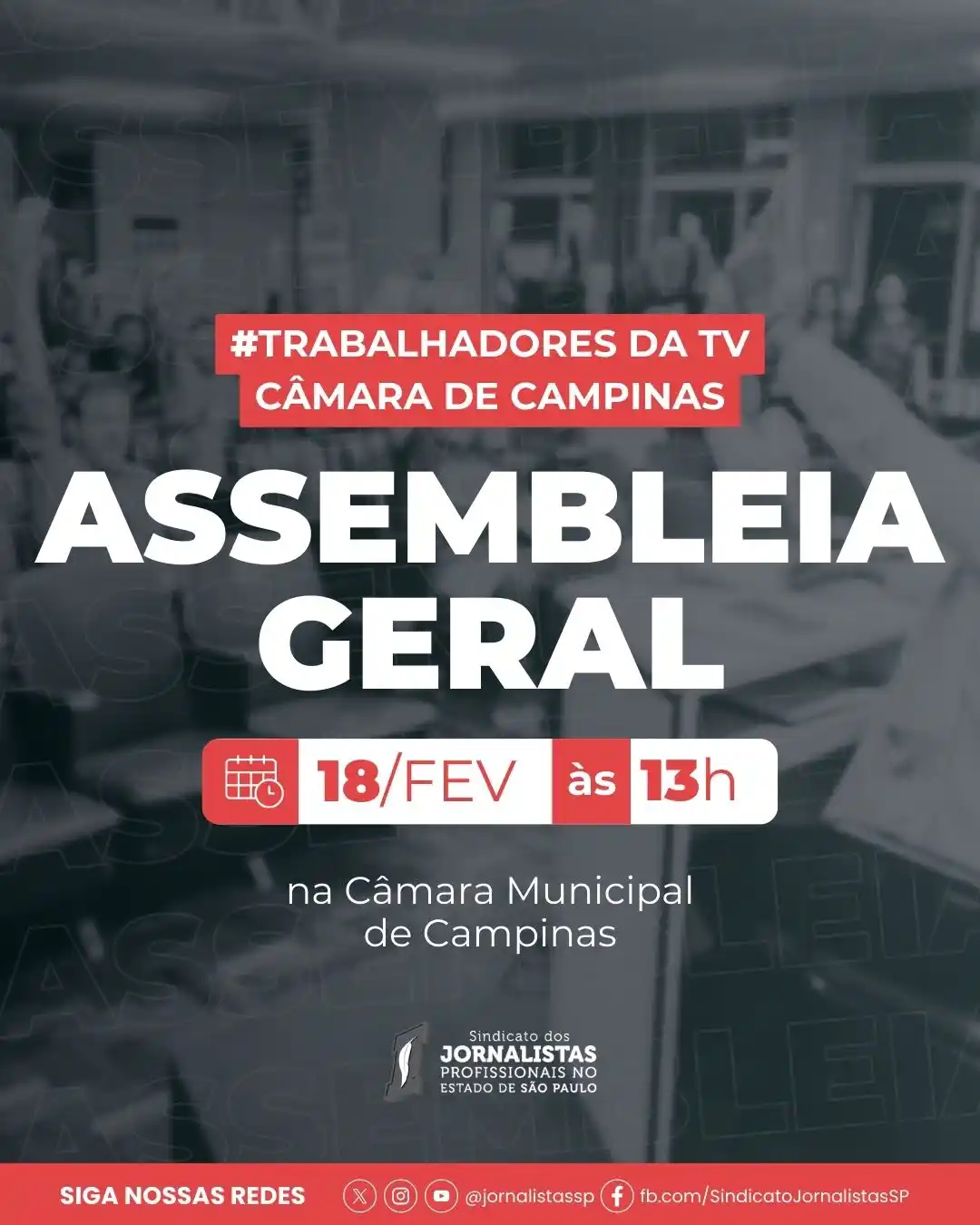 Sindicato dos Jornalistas Profissionais no Estado de São Paulo post