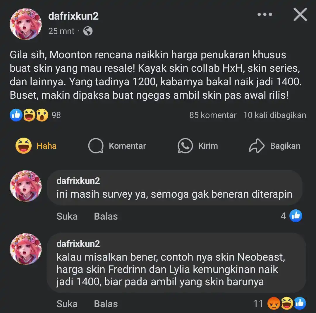 ˖˚ MLBB UPDATE ♡ post