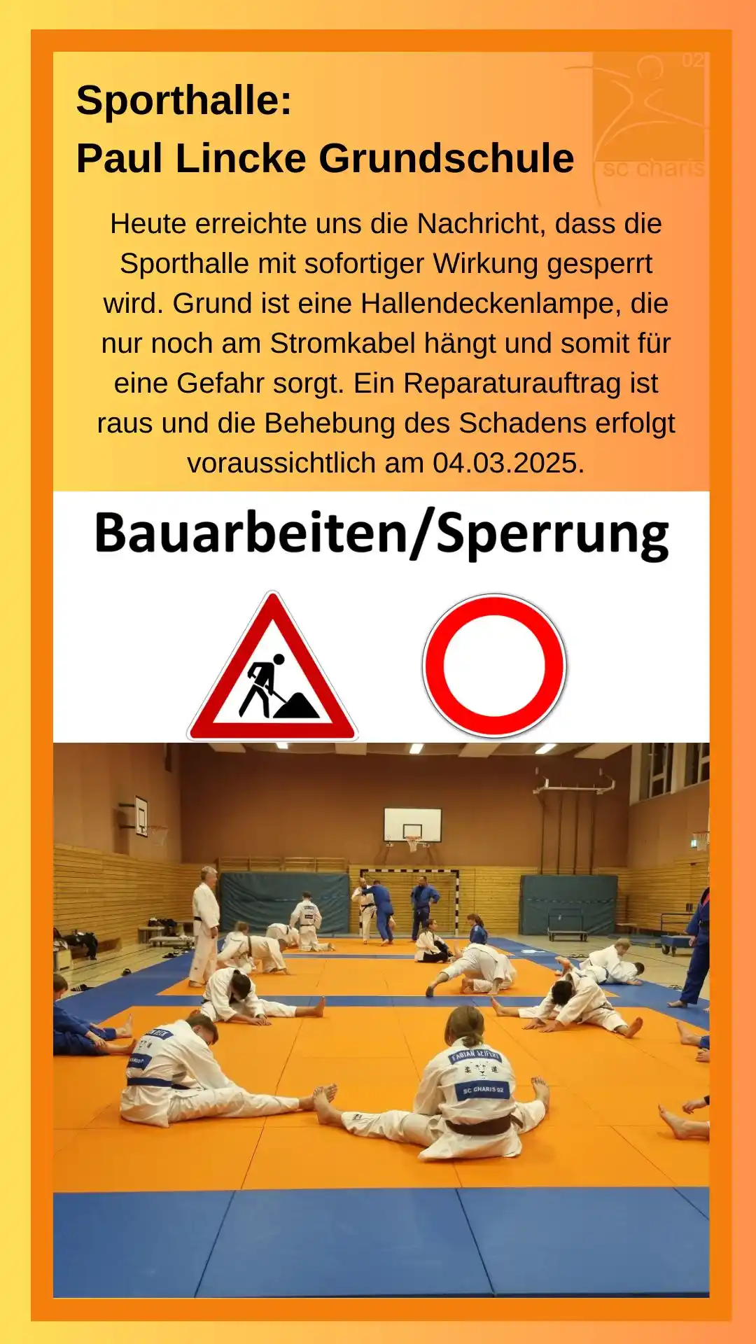Sportclub Charis 02 e.V post