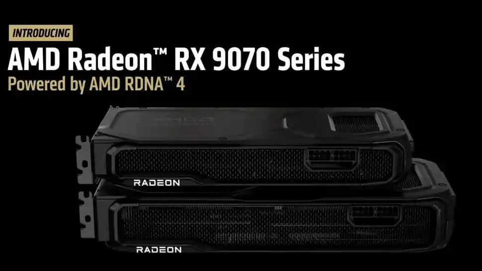Image from stufflistings: *AMD Radeon RX 9070 XT and RX 9070 with RDNA 4 architecture announced*...