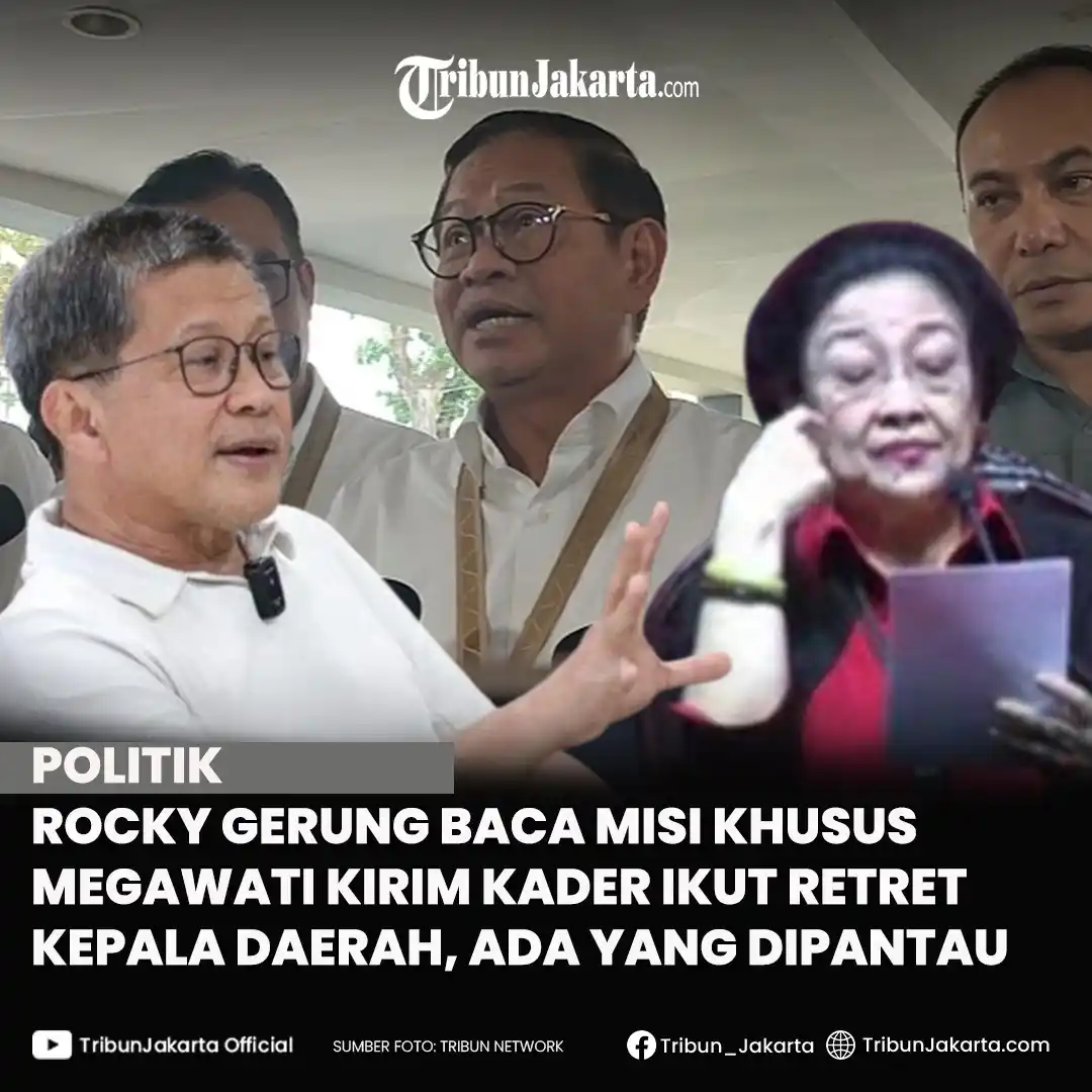 Image from TRIBUNJAKARTA.COM: Rocky Gerung juga menyinggung sosok Pramono Anung, politikus kawakan P...