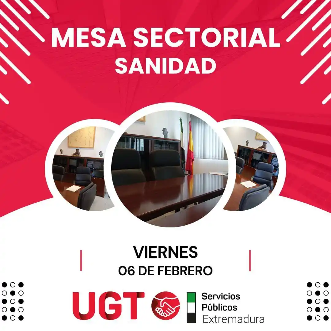 Image from UGT Servicios Públicos Extremadura: 🚨<a class="text-blue-500 hover:underline cursor-pointer" href="/hasht...