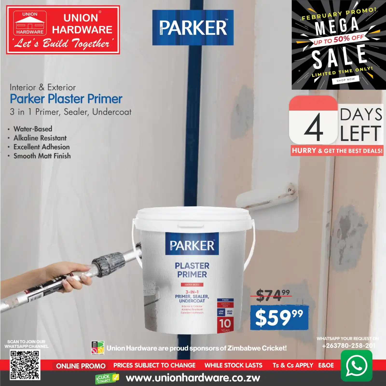 Image from Union Hardware Zimbabwe: ⚠️ TICK, TOCK... 4 DAYS LEFT! ⚠️ It’s your last chance to grab Parker ...