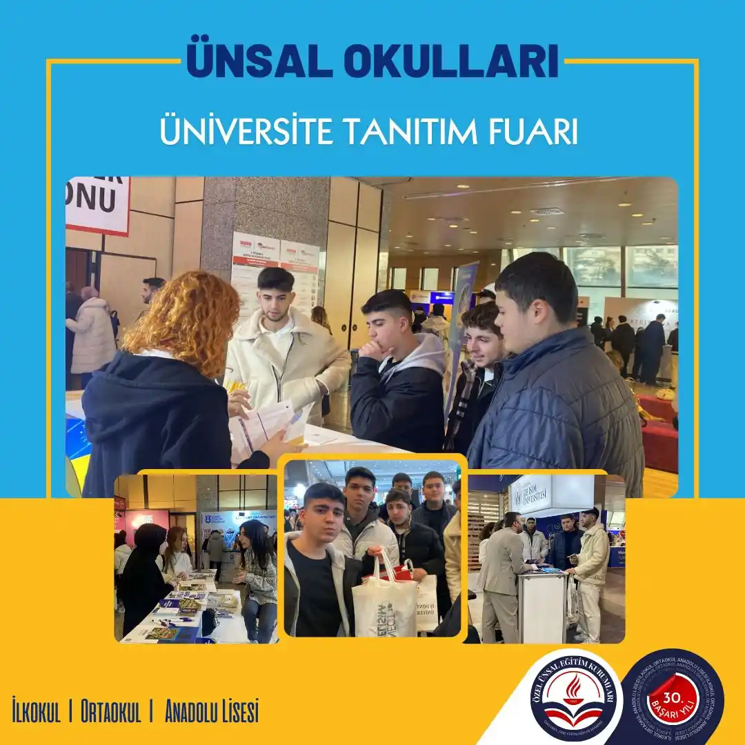 Image from Ünsal Okulları: 🎓 ÜNİVERSİTE TANITIM FUARINDAYDIK! 🎓 Ünsal Okulları olarak, öğrenci...