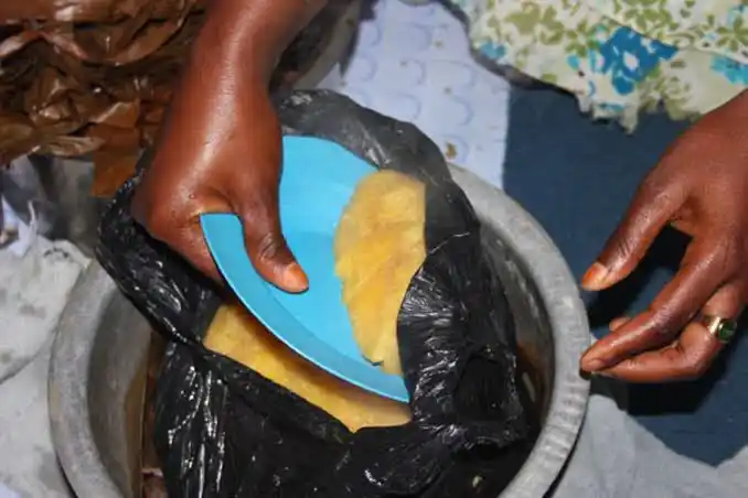 Image from UYESF: AOB: Stop Cooking Matooke with Polythene Bags! Polythene harbors canc...