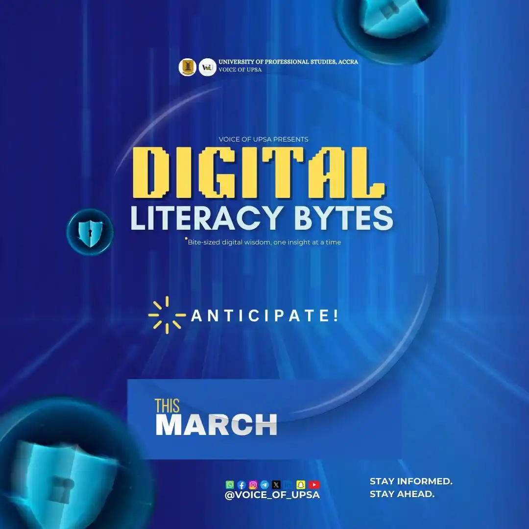 Image from VOICE_Of_UPSA : Drum roll please🥁🥳. Our digital literacy campaign is officially he...