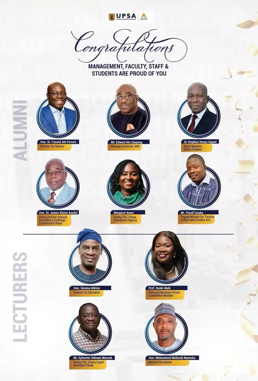 Image from VOICE_Of_UPSA : We are proud to celebrate the recent appointments of our distinguished...