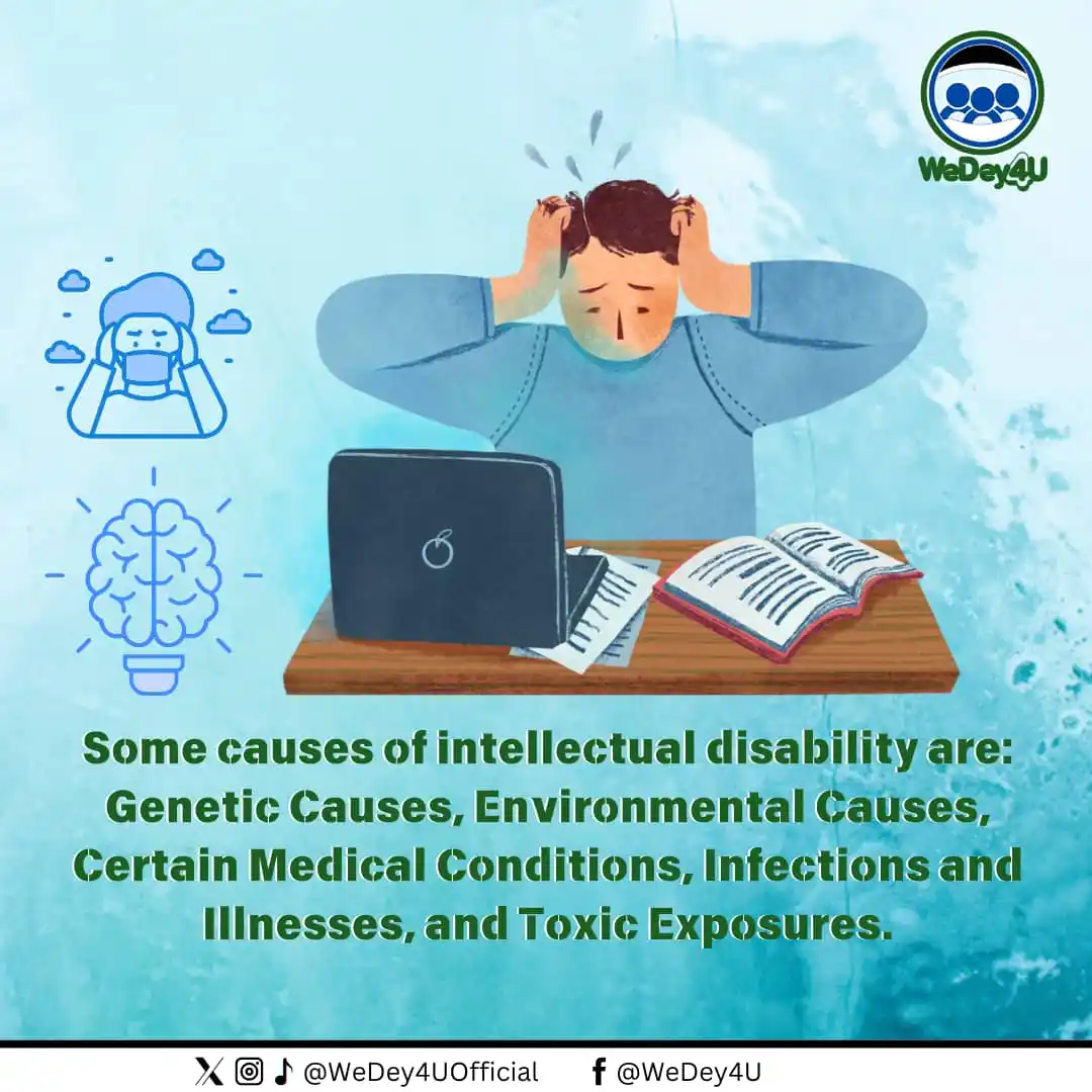 Image from WeDey4U 💚: Intellectual disability, also known as intellectual developmental diso...
