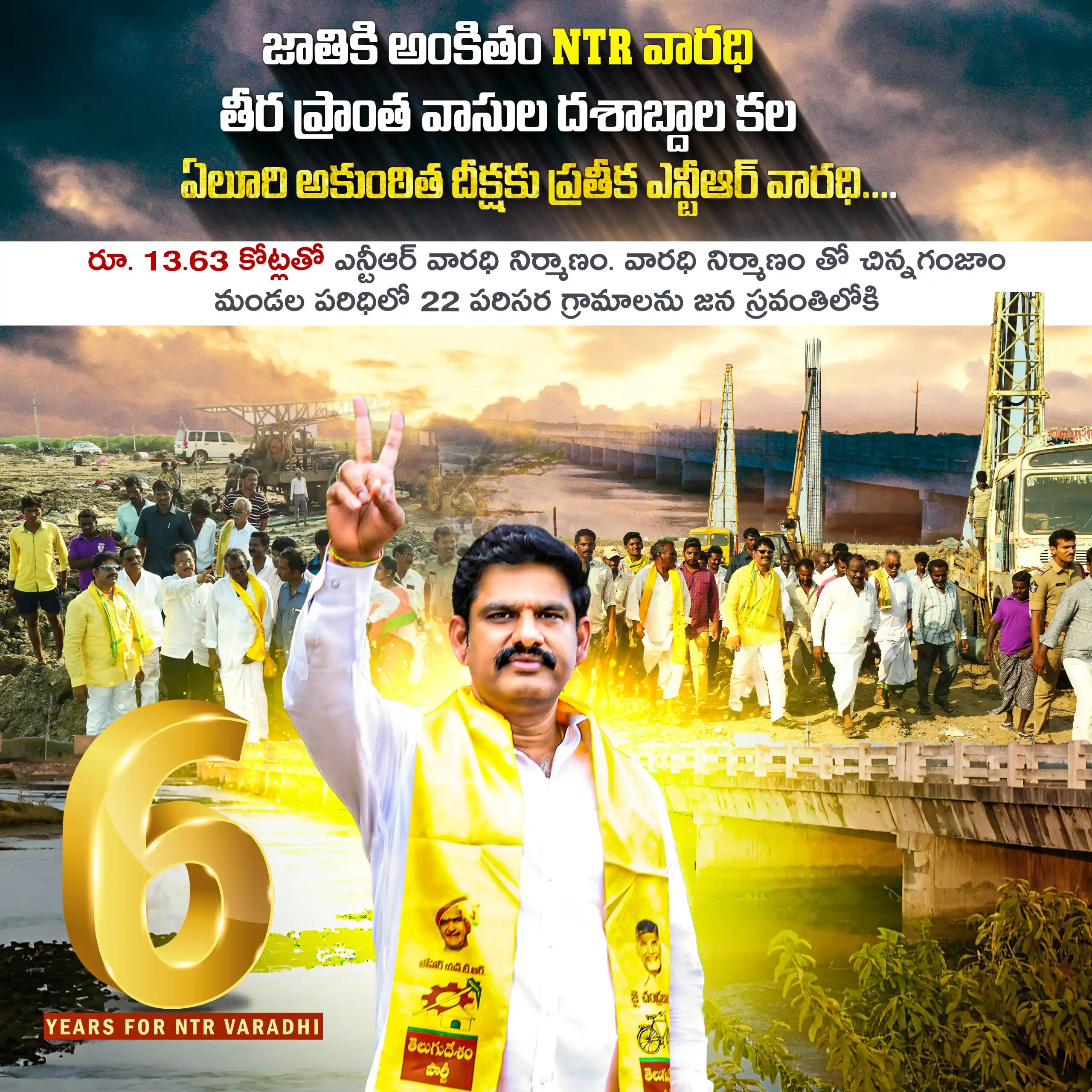 Image from Yeluri Sambasiva Rao: *జాతికి అంకితం NTR వారధి...తీర ప్రాంత వాసుల దశాబ్దాల కల ఏలూరి అకుంఠిత ...